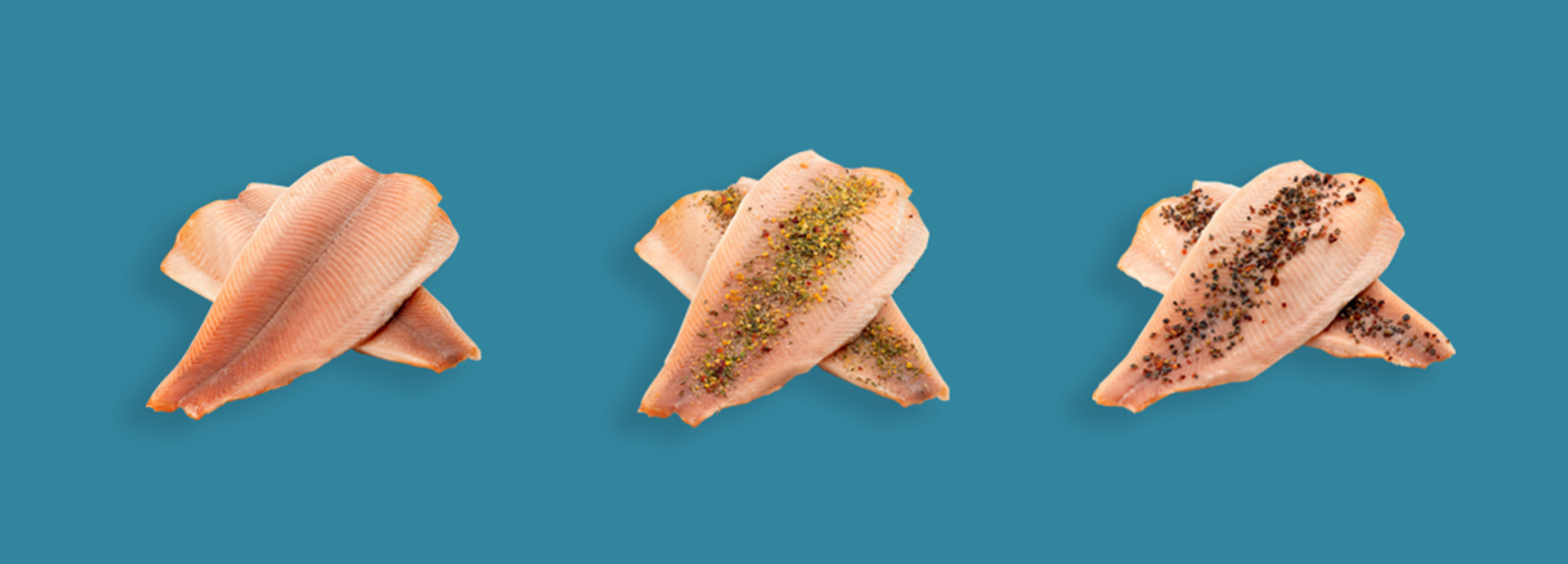 Geräuchertem Forellenfilet