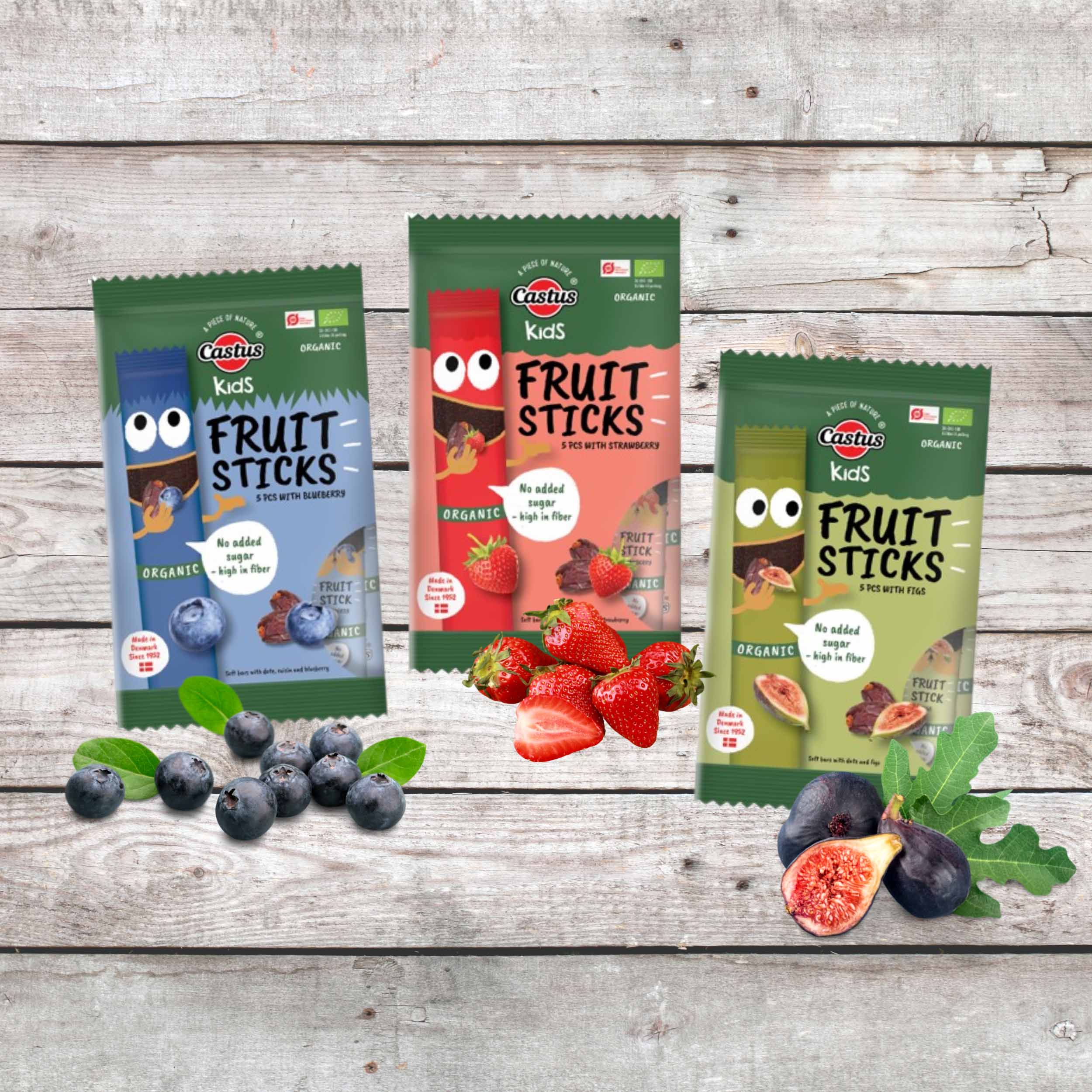 Fruchtsticks mit Heidelbeeren